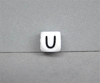 Buchstabenwürfel Silikon 10mm U